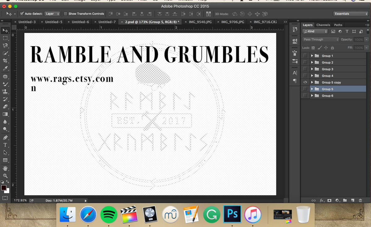 RambleNGrumble's tweet photo. Logo finished!! Now to complete the BUSINESS CARDS - G https://t.co/bmmsmYeB7L