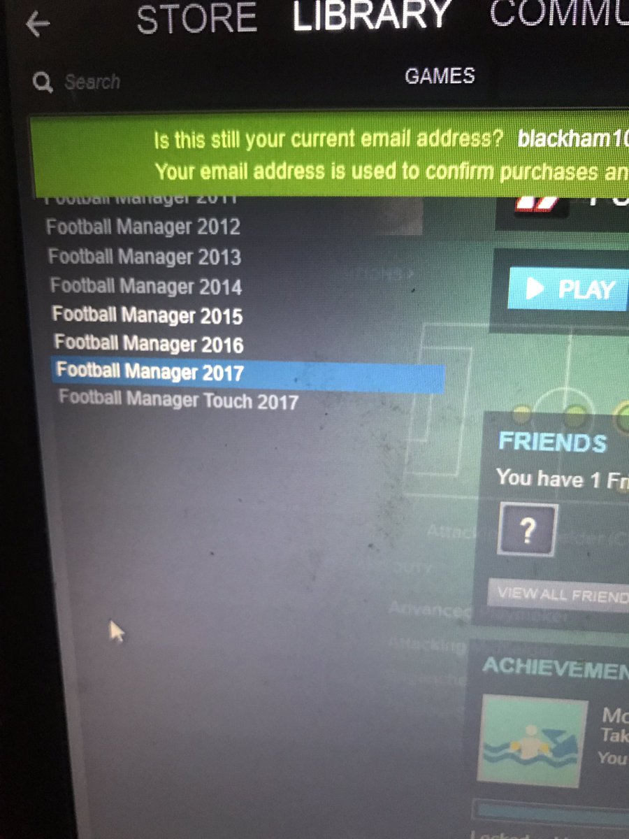 Uzivatel Football Manager Na Twitteru Do You Need To Re Confirm Your Email Address With Steam That Could Do The Trick If Not Please Raise Here T Co Bmua4yb2za T Co Cjhl0wq66v