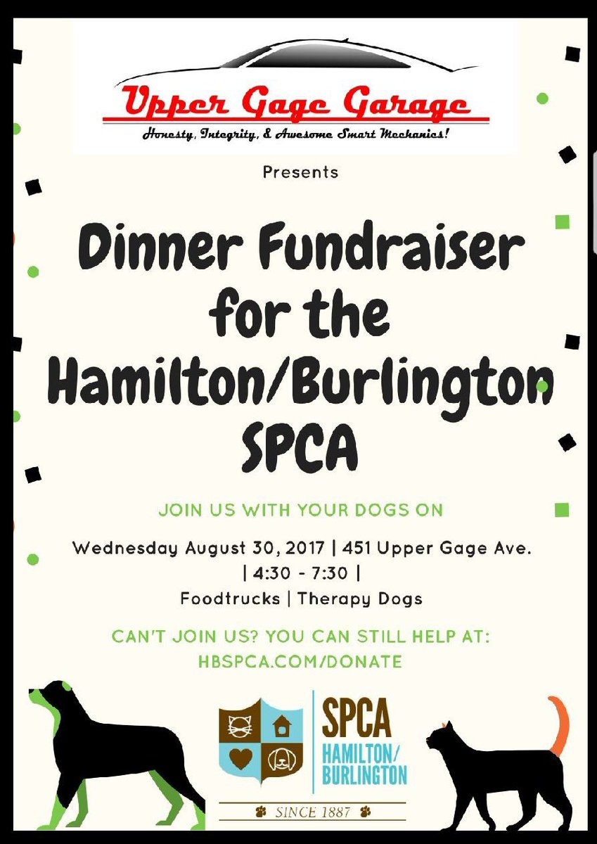 #UGGFoodTrucks today 430 to 730 Come support <a href="/HB_SPCA/">HBSPCA</a> Will be raffles, pet treats and more. Bring you pet #HamOnt