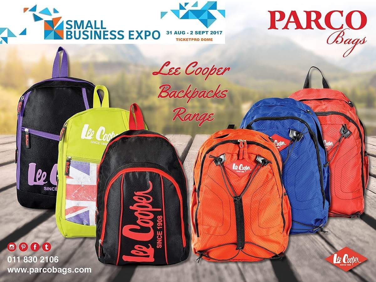 ParcoBags's tweet image. Small Business Expo starts tomorrow! Don't miss out. goo.gl/mq3wuG #LeeCooper #backbacks 🎒 @Small_Biz_Expo #expo #jhb