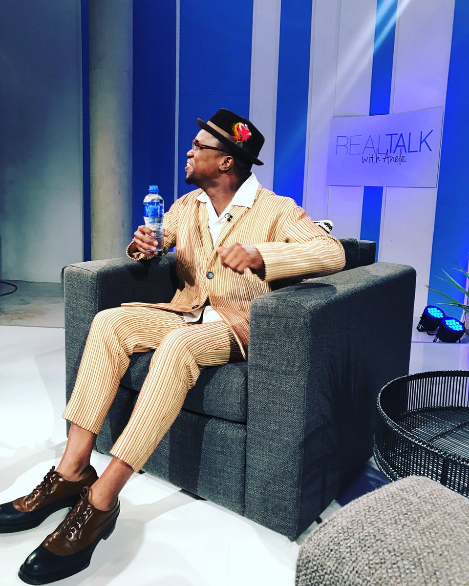 Anele's tweet image. We are on with Scoop !!! #realtalkwithanele