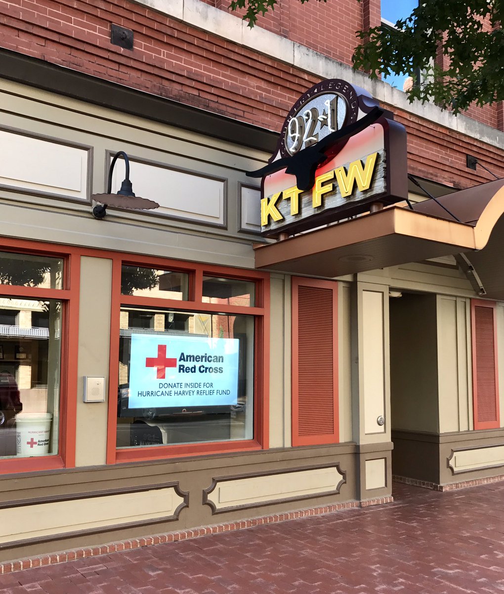 DTFortWorth's tweet image. Donations are being collected for the Hurricane Harvey Relief Fund at @921HankFM in @sundancesquare