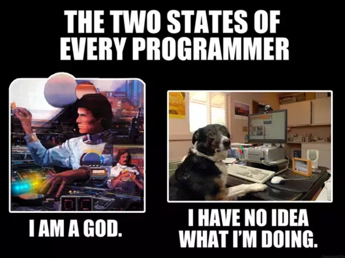 ifCoffeeEquals0's tweet image. Absolutely 😄 #FreeCodeCamp #100DaysOfCode #cplusplus #cpp #javascript #reactjs #reactnative #nodejs #html #css #python #java