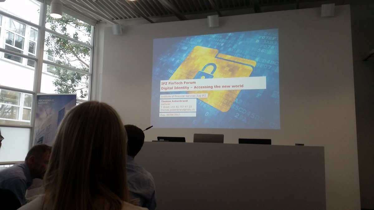 Synacts's tweet photo. @Synacts at IFZ FinTech Forum in Zug. Representing the user perspective on digital identity #decentralizeID @F10_accelerator #startup https://t.co/FdrZtt8YCC