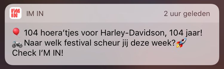 - wat heeft Harley-Davidson te maken met festivals
- wie houdt in de gaten wanneer Harley-Davidson is opgericht
- 104 jaar???? Boeie???????