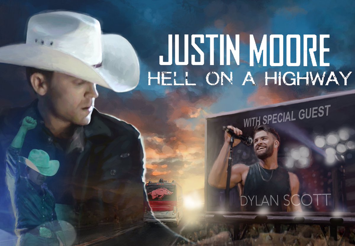 JustinColeMoore's tweet photo. JUST ANNOUNCED: The "Hell On A Highway" Tour with special guest @DylanScottCntry! Get all the details at https://t.co/5rK5OskwHR https://t.co/8KPjxr1wyH