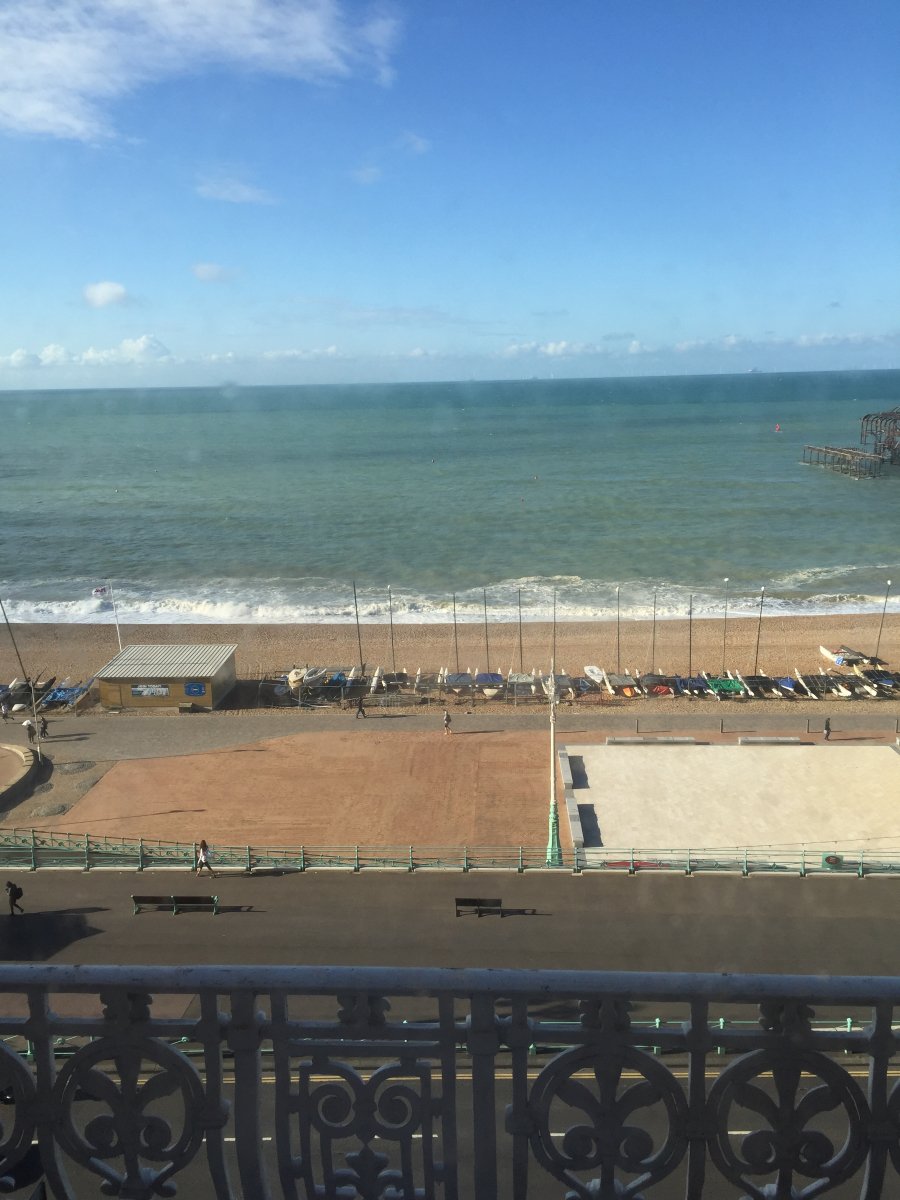 TrinityEventSol's tweet photo. Great to revisit the space at @BrightonMet and thank you for the lovely sea view room! #TrinityTripleChallenge https://t.co/DiOvVovPGP