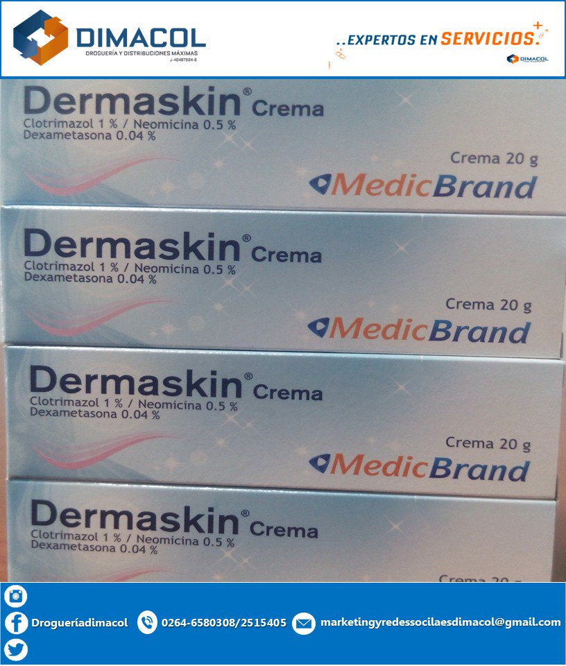 Dimacoldrog's tweet photo. #Dermaskin #Desmatitis #Droguería #Dimacol #ExpertosEnServicios #Cabimas #CostaOriental #Zulia #Venezuela #EnvíosNacionales https://t.co/vko6IQpjpz