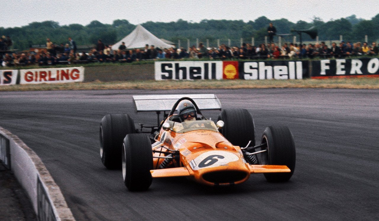  - Happy Birthday Bruce McLaren! McLaren-Ford M7C, 1969 British GP, Silverstone 