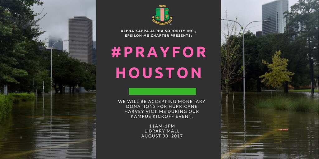 Don't forget we will also be accepting monetary donations for Hurricane Harvey victims. #PrayForHouston #WeHelpEachOther