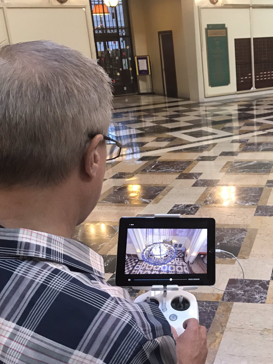 View of what drone is capturing.