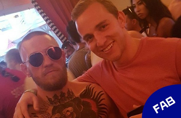 LMdisrupt's tweet photo. Here's the moment Mick Konstantin finally got to meet Conor McGregor in Las Vegas - https://t.co/1AB8sfv7dK https://t.co/c2b7vb0q5K