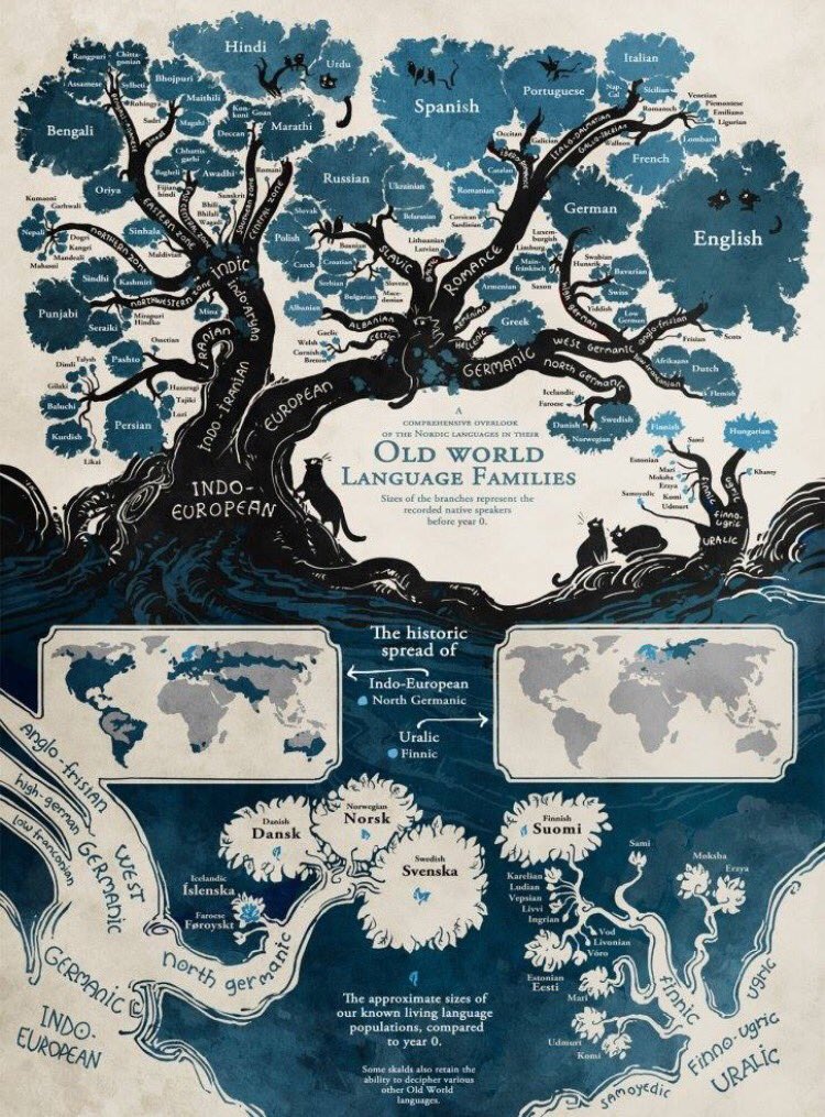 Steph__Paige's tweet photo. How INCREDIBLE is this visual depiction of the history of language? I am blown away. https://t.co/tS4DCOZtg4