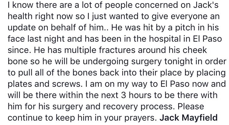 jackie930's tweet photo. Continued prayers for my husband, @jackmayfield8 please. ❤️🙏🏽 https://t.co/0EoISNECay