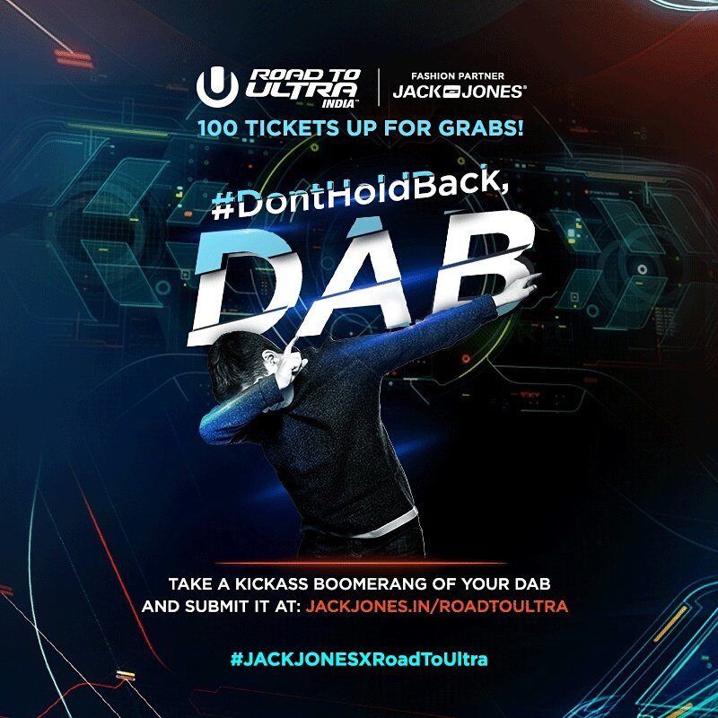 JackJonesIndia's tweet photo. Send us a boomerang of your dab and you could be the lucky one dabbing at the concert! #JACKJONESXRoadToUltra Visit: https://t.co/9JJiquhIns https://t.co/r2Y2yqU1SM