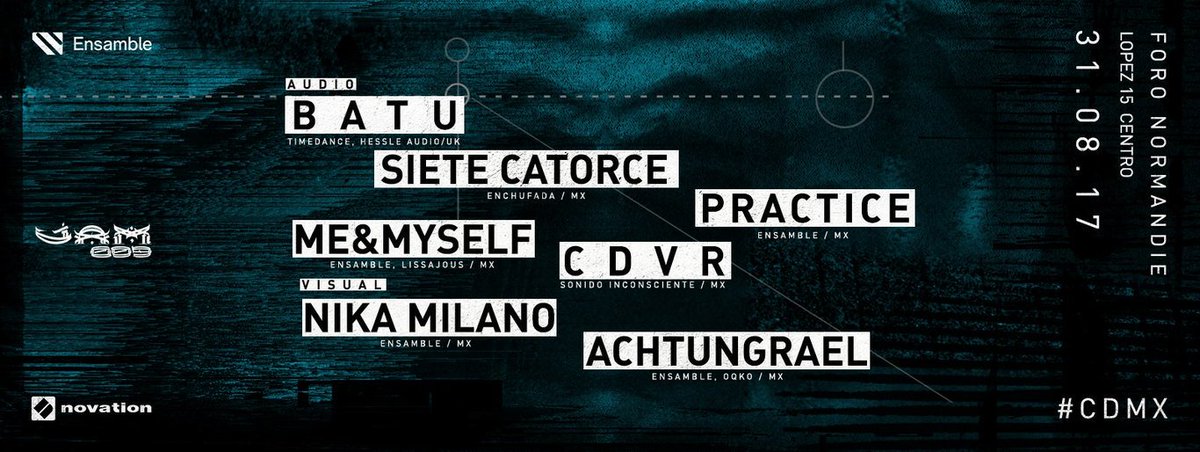 UCRadioMX's tweet photo. ¡¡¡Ya estamos a unas horas!!! @Normandie_CDMX Gracias a @nsmbl_mx y @WeAreNovation Presenta a #JAM009 ¡No te quedes fuera! https://t.co/OUezs6CNEd