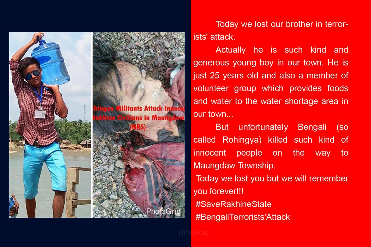 dnweoo's tweet photo. Today we lost our brother in terrorists' attack. 
 Actually he is such kind and generous young boy in our town. 
 #BengaliTerrorists' https://t.co/bRi5Gl44wT