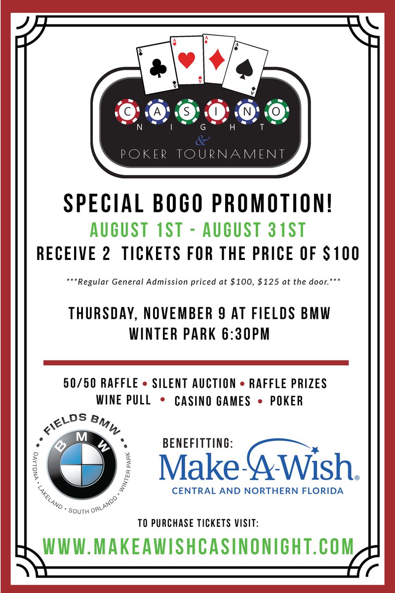 Make a wish casino nights Make a wish casino nights