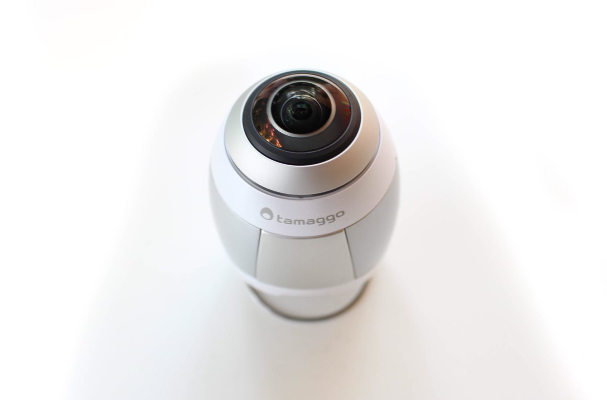 XXII_GROUP's tweet photo. Trying @Tamaggo 360 cam - it includes a touch screen, livestream, and connection to your smartphone 📱what do you think of the design ? https://t.co/b83mi1dOdw