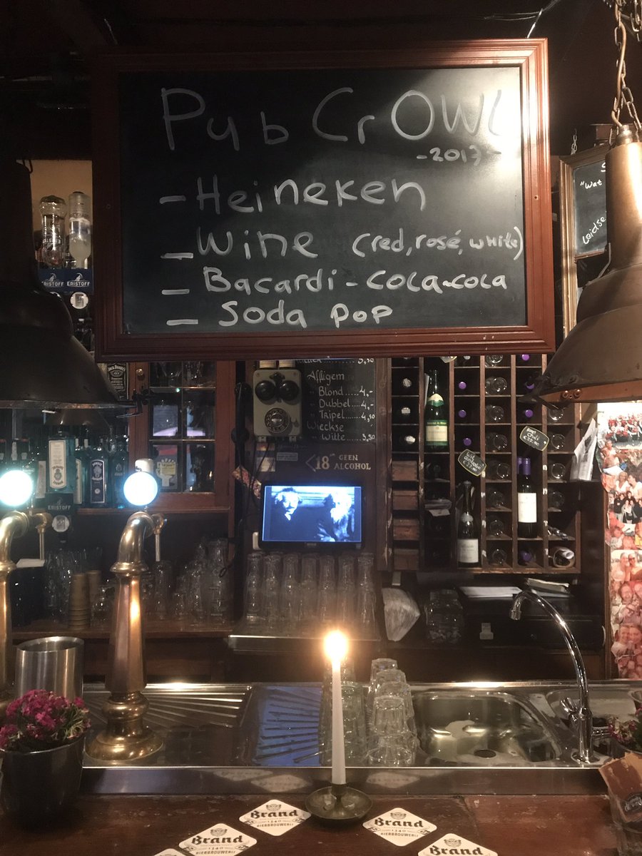 PubCrOWL tonight 20:30- 22:30 #OWL #Leiden #pubcrowl #kroegentocht