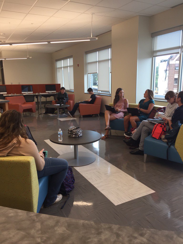 CantonLocal's tweet image. Students utilize the Design Center for study hall.