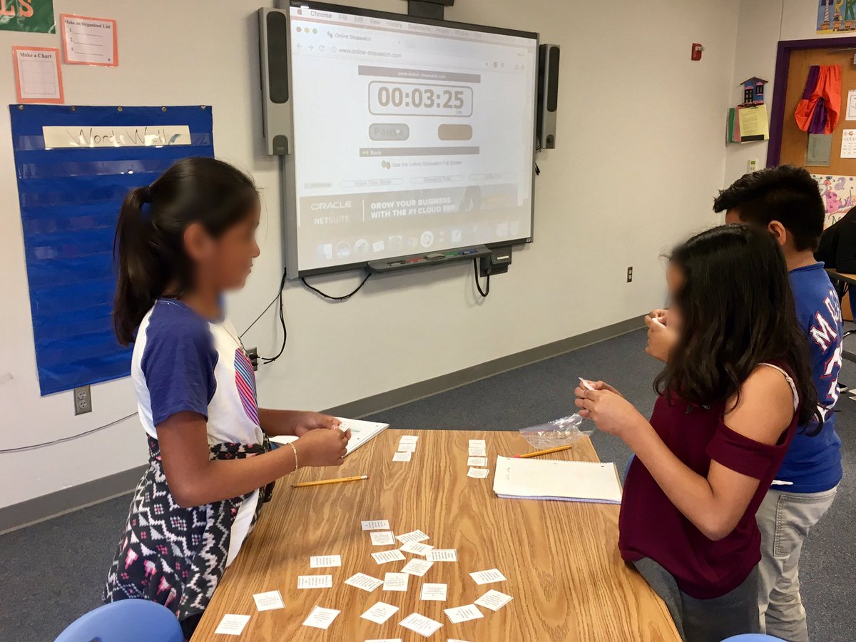 ZabGon's tweet photo. Collaborating and using academic vocabulary in  Ms. Baker's class. #MISDexcELLs #finchfalcons https://t.co/vQw31CF4Dz