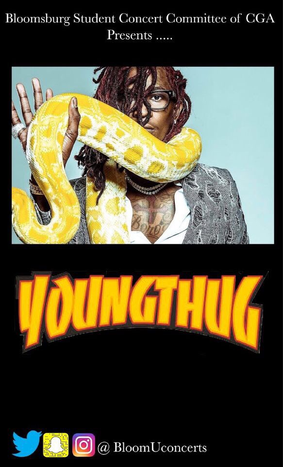 BloomUConcerts's tweet photo. BSCC Presents: Young Thug🐍 Friday October 27th, 2017‼️ https://t.co/m3WZofXLnp