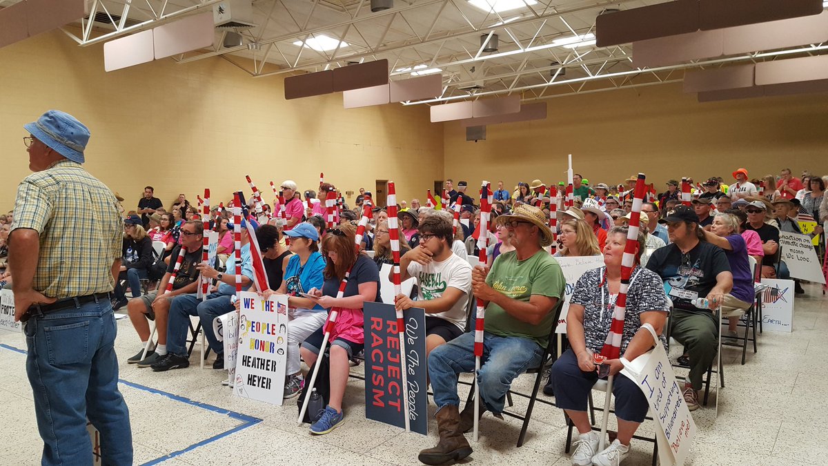 Protesters organize in advance of visit by President Trump in Springfield.