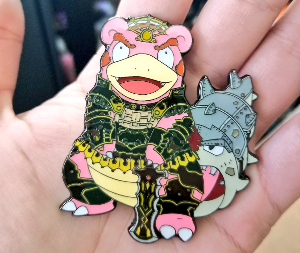 elisebby01's tweet photo. My Gannon/Slowbro pin came in the mail today! 💖 https://t.co/B6NMFgFBaP