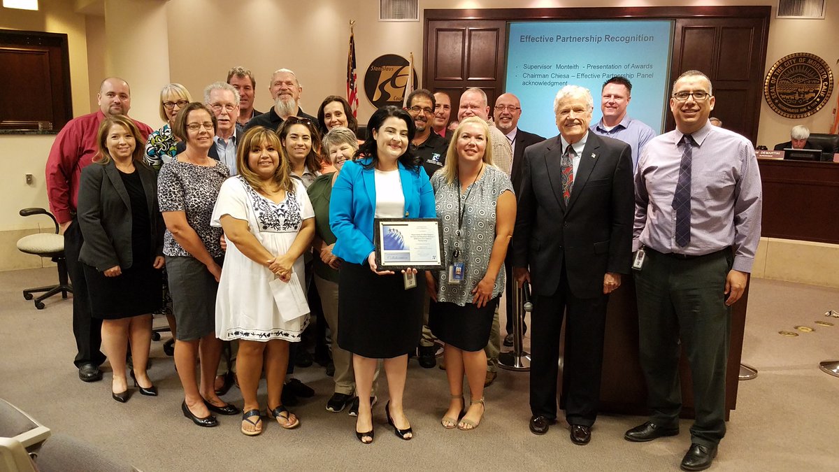 Proud to be honored this week <a href="/StanCounty/">Stanislaus County</a> for a 2017 Effective Partnership Award for the new Outreach &amp; Engagement Center. #Partnership