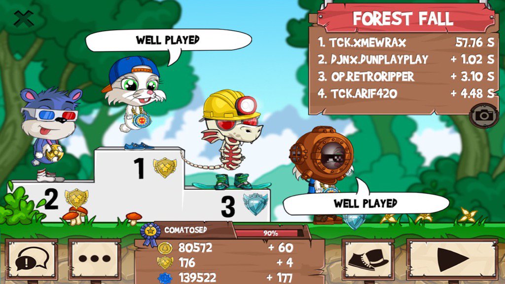 mewraFR2's tweet photo. All those guys just got washed #funrun2 #DunPlayPlay #RetroRipper #Arif420 https://t.co/aL2rAAopOB