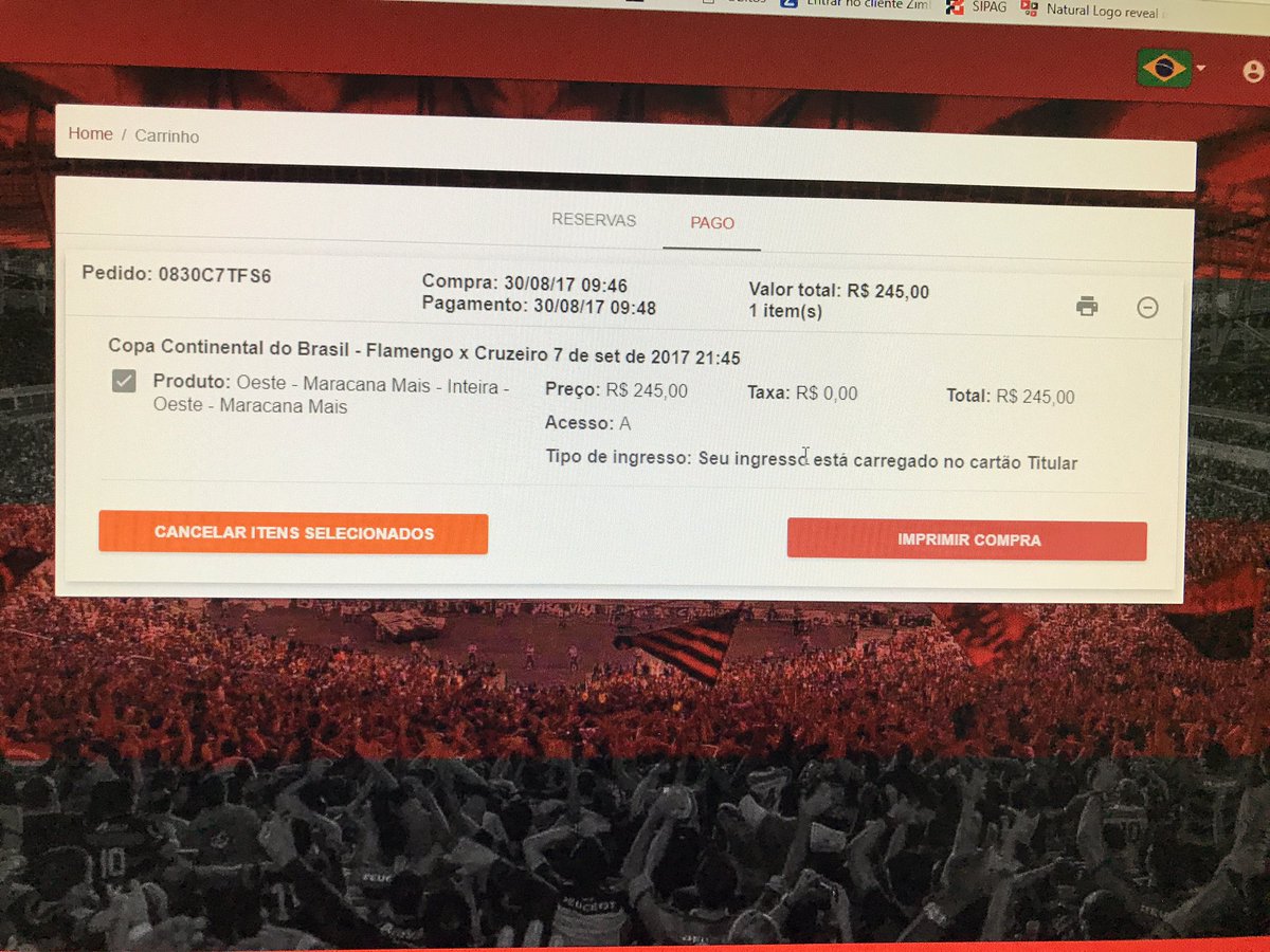 lucasroriz's tweet photo. @Ingressodofla na mão pra mais uma decisão!!! Vou de Maracanã mais pq a Norte já tinha esgotado!! #flamengo #flaxcru #finalcb https://t.co/ZFyM61tpZd
