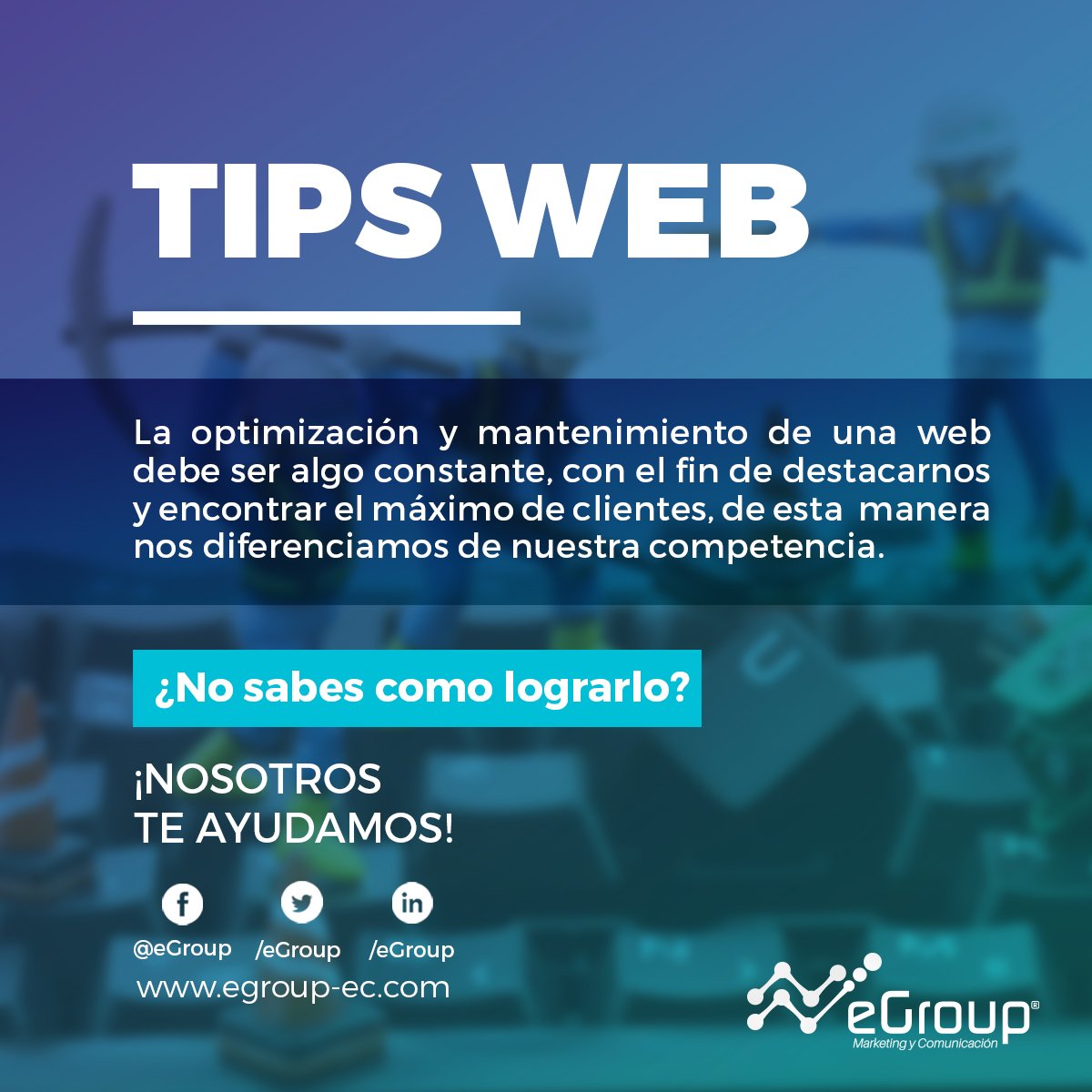 egroup_ec's tweet image. Queremos que tu página web sea eficiente y genere resultados por eso te traemos #tipsweb para ayudarte con esta tarea.