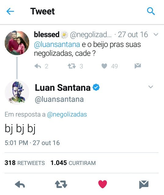 negolizadas's tweet photo. " Um sonho que se sonha sozinho é só um sonho, mas um sonho que se sonha junto é realidade. " ❤💙 

Gratidão @luansantana 🌹 https://t.co/J8BScmNFbO