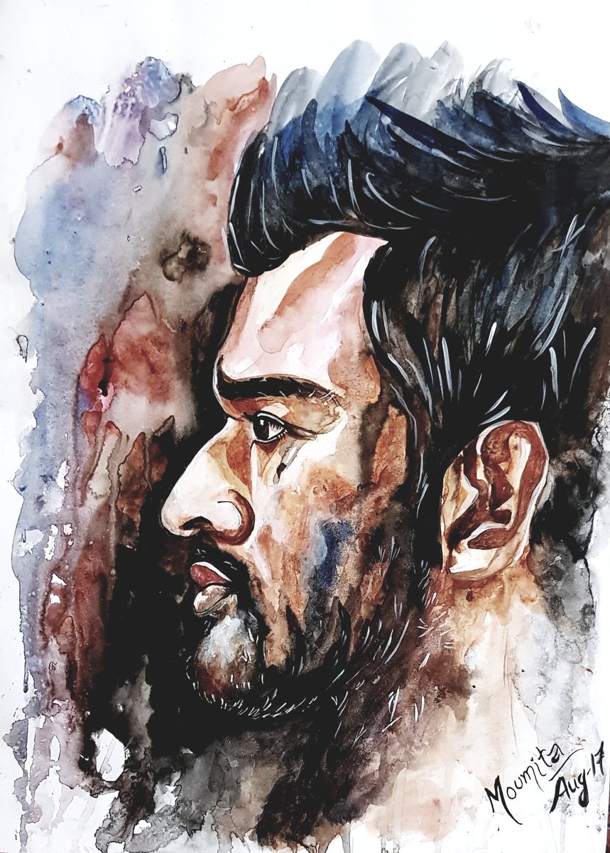 Moumita0429's tweet photo. Luv u DHONI ❤❤❤
#Portrait #MSDhoni #Painting #WaterColour
Retweet Plz😊 https://t.co/6s8g7lwlMu