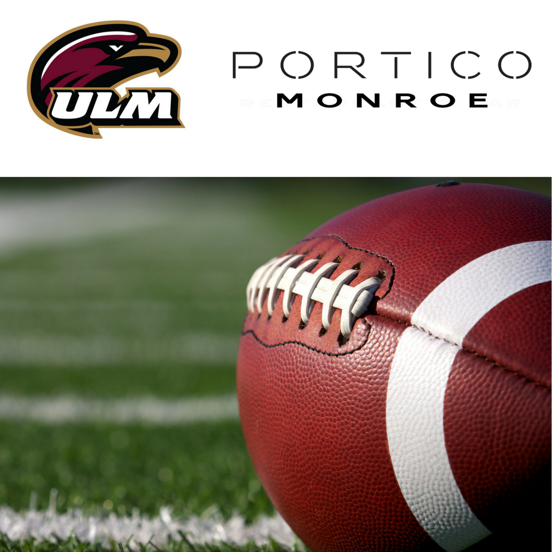 PorticoMonroe's tweet photo. Watch the @ULMWarhawks game with us Thursday night! 
#porticomonroe #nipandnosh #happyhour #gno #ulmwarhawks #takeflight #beatmemphis https://t.co/elZ3AQBZ8C