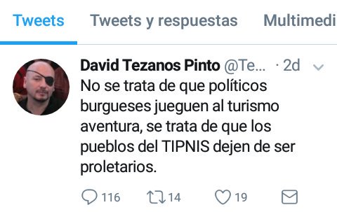 JJBH62's tweet photo. @TezanosDefensor este es el tweet más desafortunado de un tipo pequeño burgués disfrazado de marxista #DefensordelMAS #chupatetillasdeEvo ! https://t.co/EJfS3Dohv7