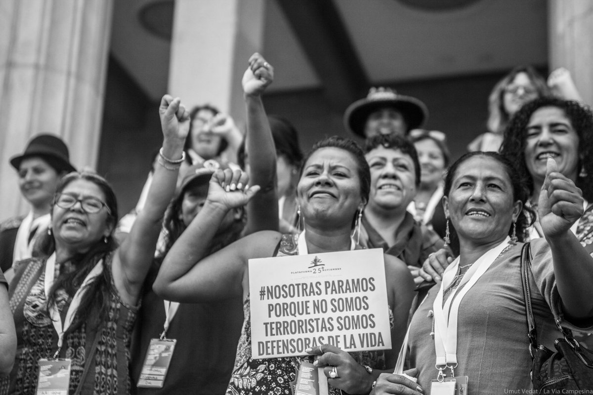 via_campesinaSP's tweet photo. #7ConfLVC Amenazas, muerte y persecución es el precio de vivir del campo en muchos países de América Latina. https://t.co/4Iov2XhSpU https://t.co/a570byKVLp