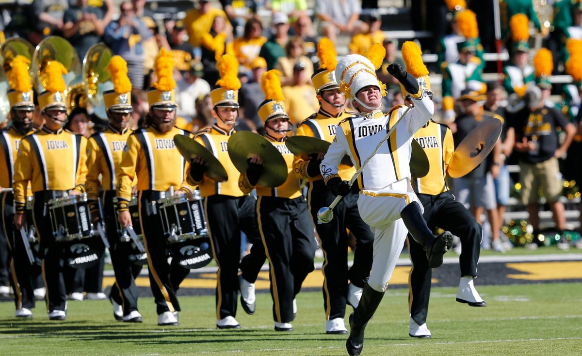 TheIowaHawkeyes's tweet photo. The award-winning @_TheBoom will perform their traditional pre-game Rec. Building show starting one hour and 15 minutes before kick-off! https://t.co/oK4k8qKcSx