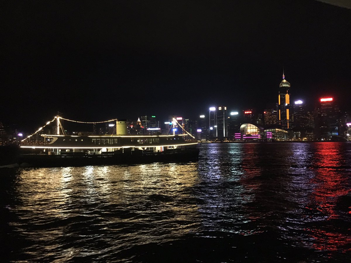 Kev_away's tweet photo. What a view. Taking the famous Star Ferry across Hong Kong harbour at night. Just beautiful.
#hongkong #starferry #china #gayout https://t.co/Ubin8bc8YX