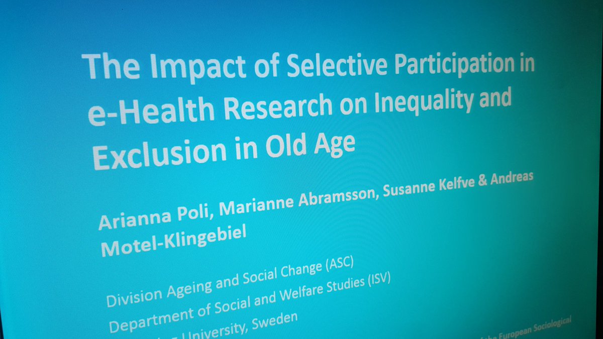 ASC_LiU's tweet photo. Selective participation in #eHealth Research - @Arianna__Poli presented  @esa2017athens #esa2017athens #ageingresearch @liu_university https://t.co/ixI4ih1B1Z