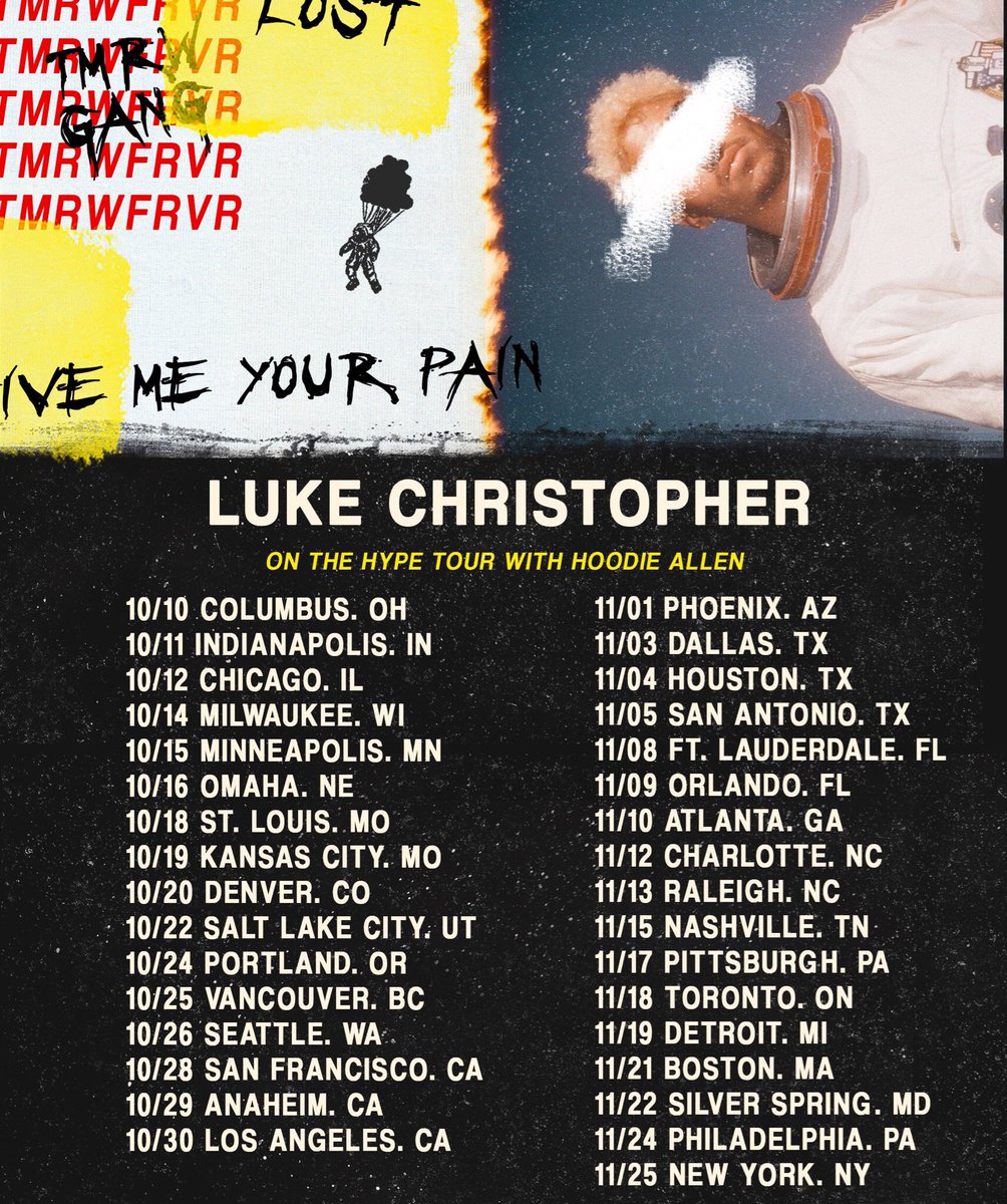AyLukeChris's tweet photo. It's here...My First North American Tour! Tickets at https://t.co/oGzw1gWWKZ. Don't miss this... https://t.co/svUGnB2pbG