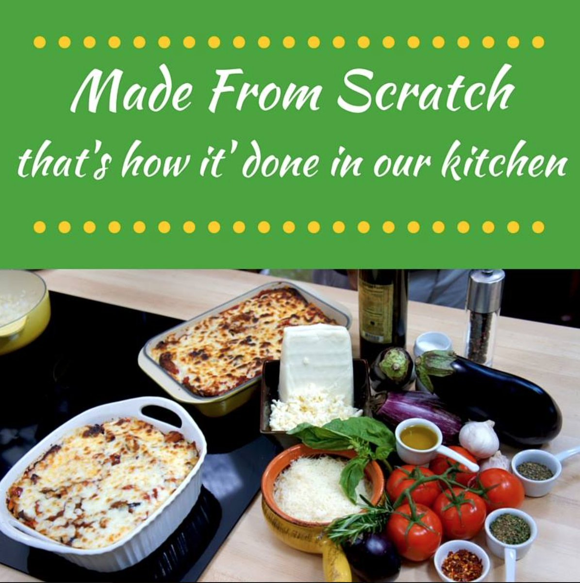 Our meals are made from scratch that just happen to be frozen. Fresh is what we’re all about! #Italian #RealIngredients
