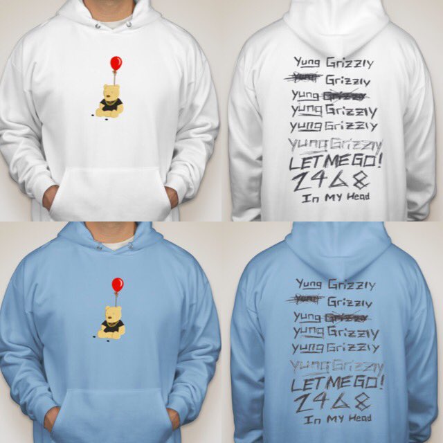 No_Face_Ent's tweet photo. Yung Grizzly In My Head hoodies $25 dm size and color https://t.co/pCiYB7ZYvF