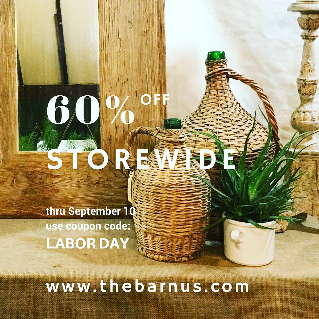 #LABORDAYSALE!…end of season sale thru September 10th - 60% OFF site-wide. Stock up for the #holidays coming up quickly.