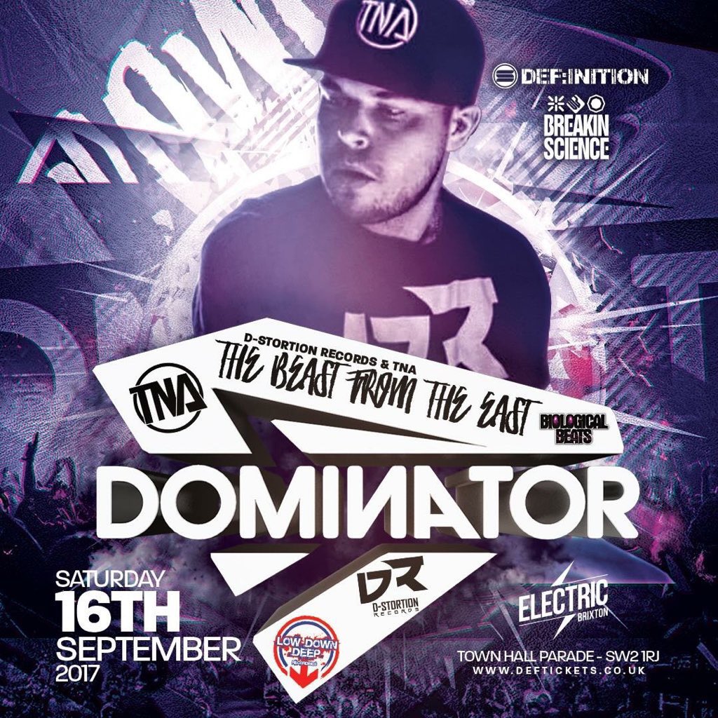 DjPacso's tweet image. The ONLY place to be on 16th September is #BrixtonElectric 
#TheBeastFromTheEast #RIPDOM