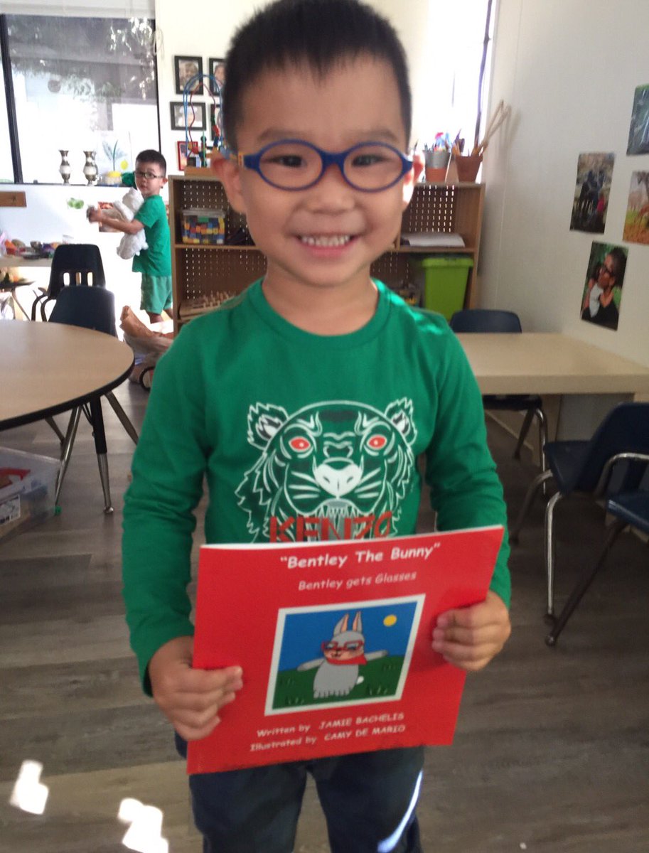 jamiebachelis's tweet image. And all it took was my book for him to &quot;SEE&quot; it&apos;s okay to wear his new glasses! Amazon &amp;amp; Kindle #bentleythebunny, #bentleygetsglasses