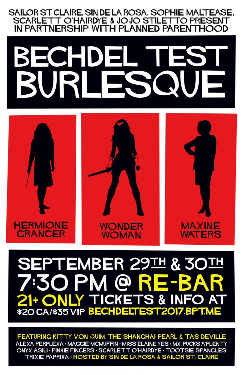 JoJoStiletto's tweet photo. This is the future the liberals want! Bechdel Test Burlesque on-sale Friday! https://t.co/uenwAhAAe4 #geekgirl #seattlenerd #bechdeltestBQ https://t.co/CVRLYVY1AL