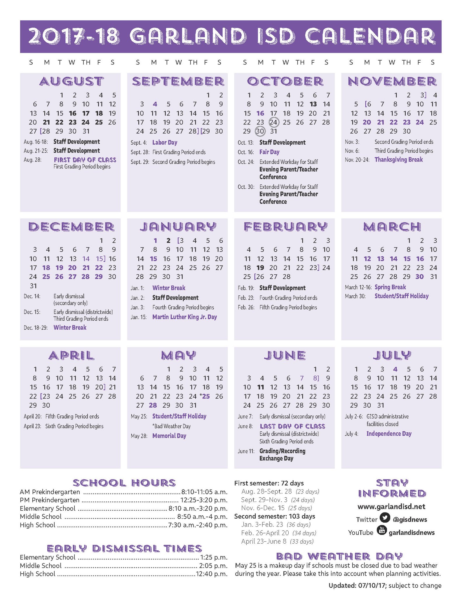 Gisd Calendar 202122 Customize and Print