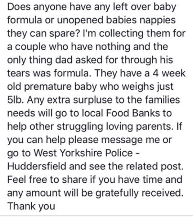 WYP_SallyB's tweet image. Can anyone in #Huddersfield help PC Dean Wolstencroft? He works in Child Protection &amp;amp; would like to help this family. Please RT!
